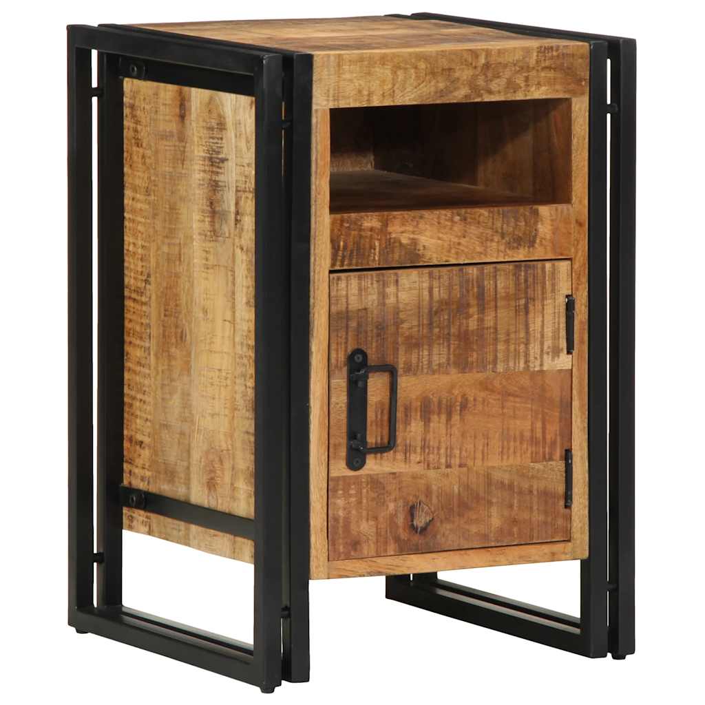 vidaXL Nachttisch 40x40x59 cm Raues Mango-Massivholz