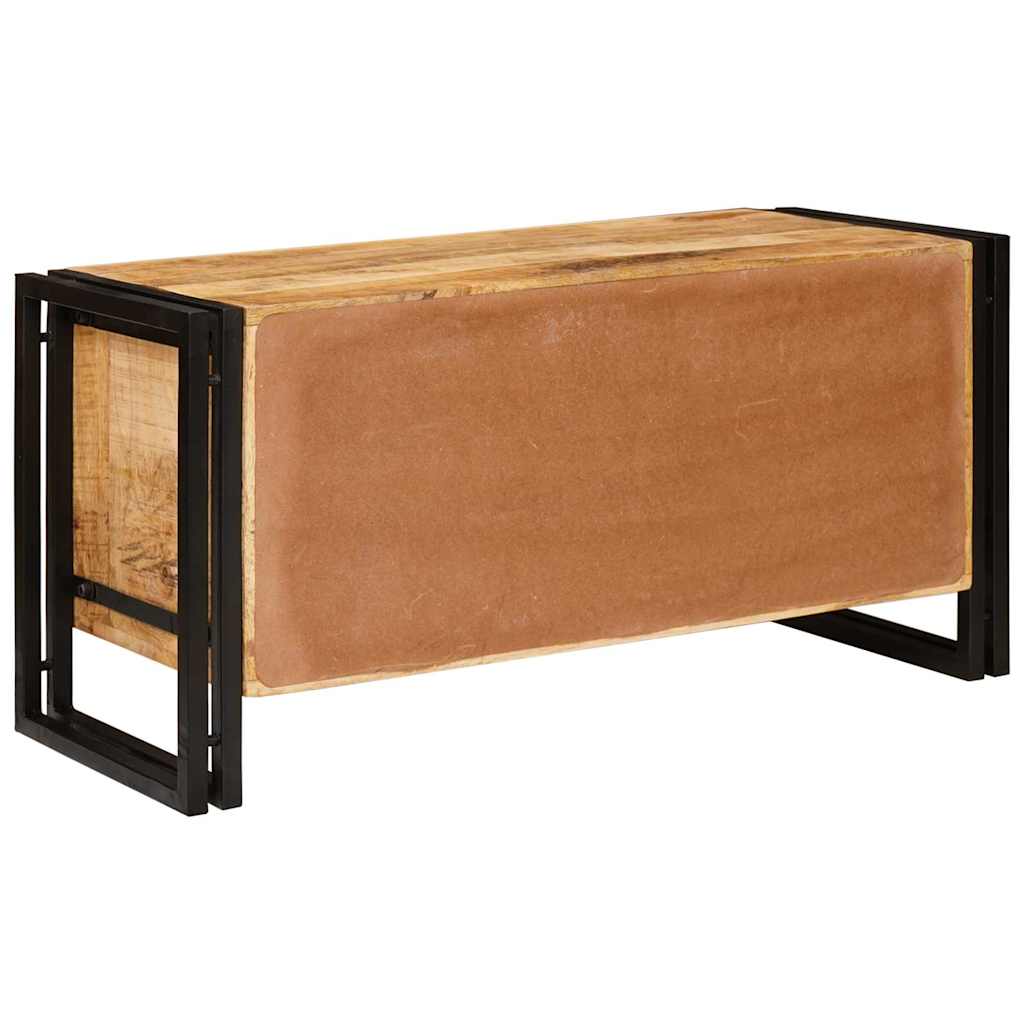 vidaXL Schuhschrank mit Tür Braun 90 x 38 x 45 cm Massivholz Mango