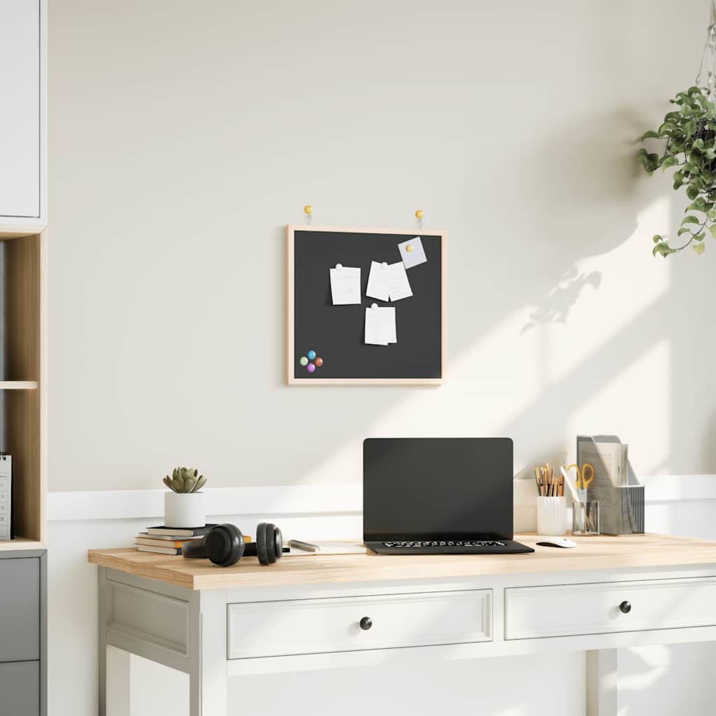 vidaXL Magnetisches Whiteboard mit massivem Kiefernholzrahmen 40x30 cm