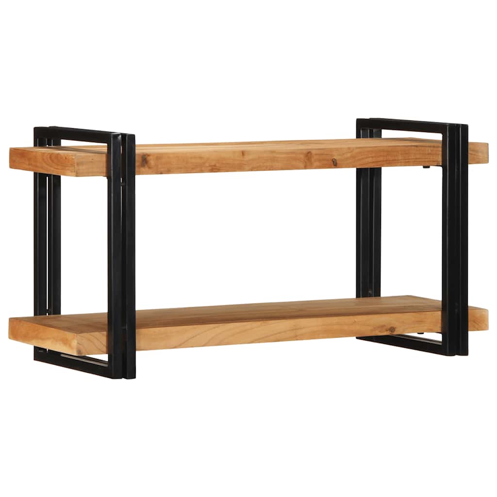 vidaXL Wandregal 70x33x35 cm Raues Massivholz Mango