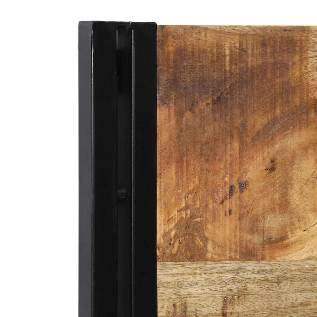 vidaXL Kopfteil 100 cm Massivholz Mango und Eisen