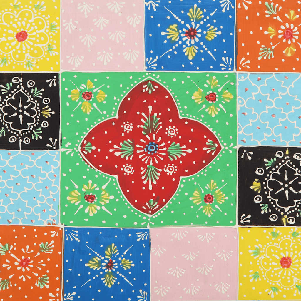 vidaXL Nachttisch Mehrfarbig 40x35x45 cm Massivholz Mango