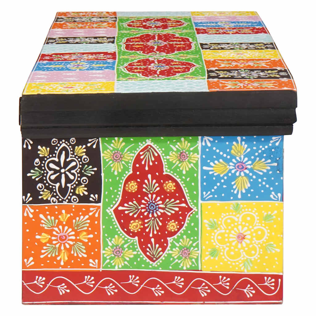 vidaXL TV-Schränk Mehrfarbig 100 x 30 x 24 cm Massivholz Mango