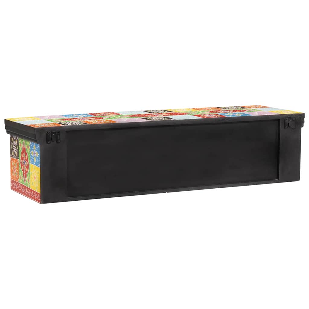 vidaXL TV-Schränk Mehrfarbig 100 x 30 x 24 cm Massivholz Mango