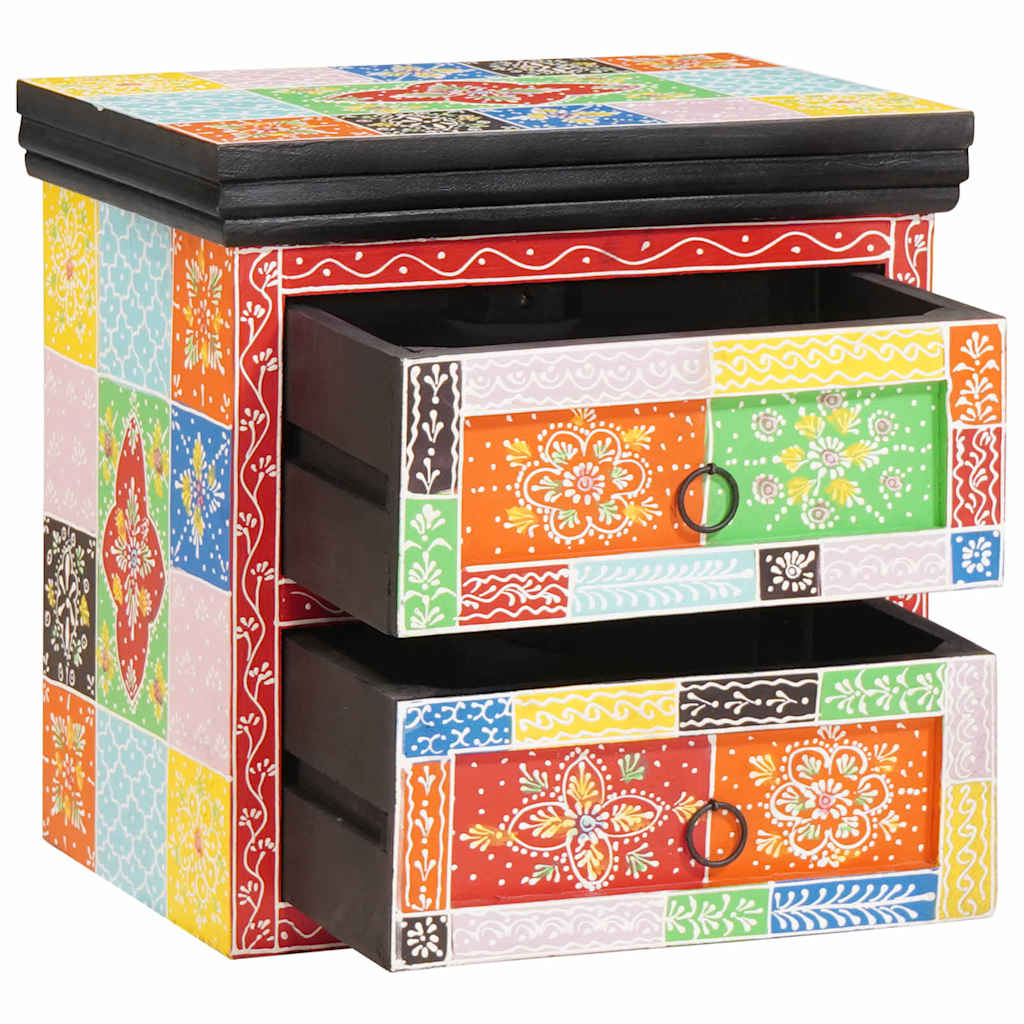 vidaXL Nachttisch mit Schubladen Mehrfarbig 40 x 30 x 40 cm