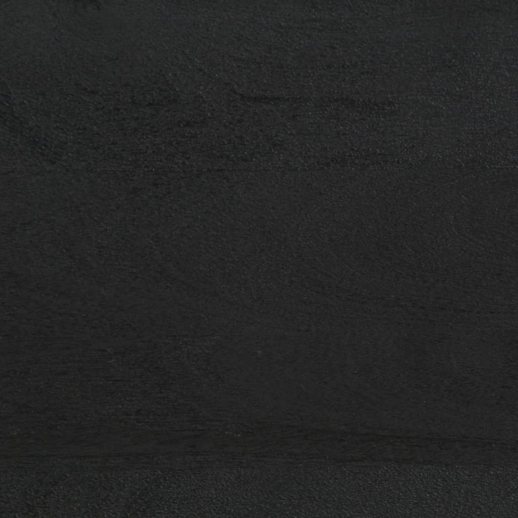 vidaXL Nachttisch Schwarz 40x33x46 cm Massivholz Mango