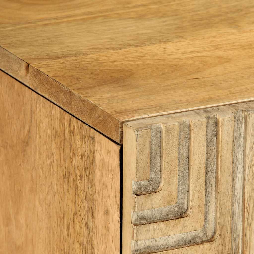 vidaXL TV-Schrank Braun 105x33x46 cm Massivholz Mango