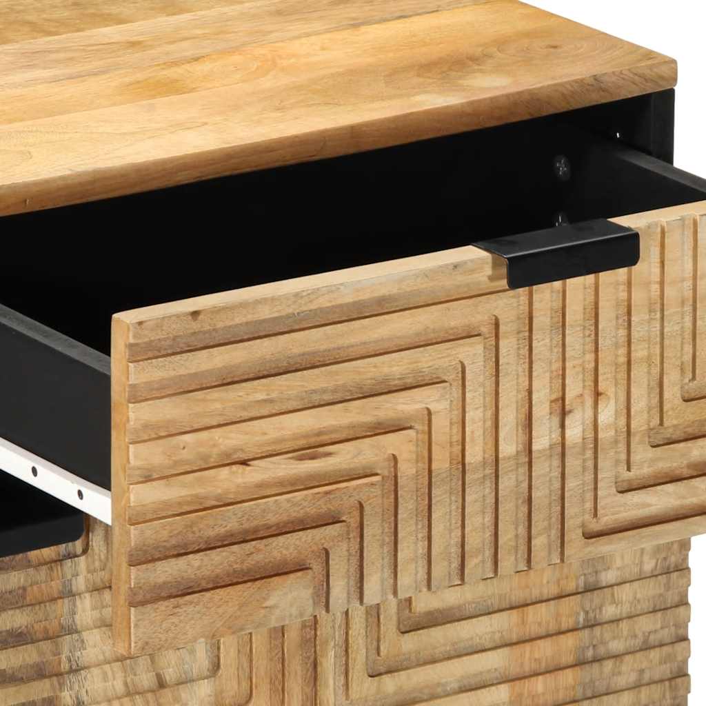 vidaXL Nachttisch Braun 50x33x60 cm Massivholz Mango