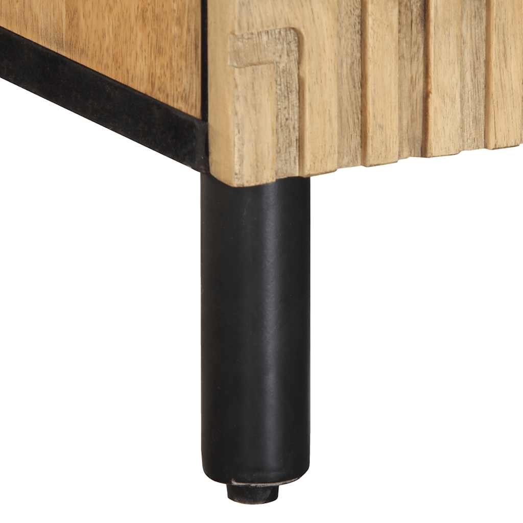 vidaXL TV-Schrank Braun 105x33x46 cm Massivholz Mango