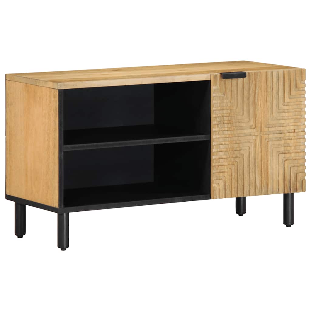 vidaXL TV-Schrank Braun 80x31,5x46 cm Massivholz Mango