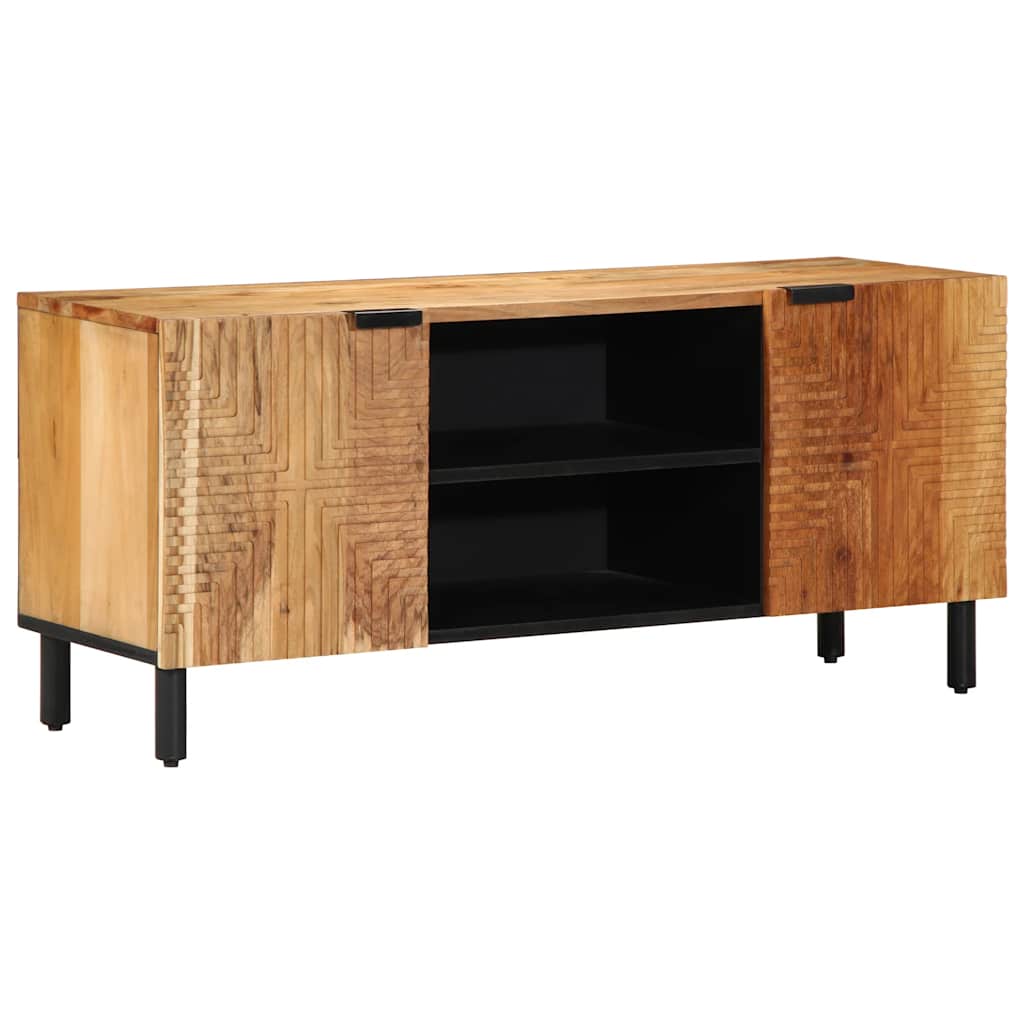 vidaXL TV-Schrank Braun 105x33x46 cm Massivholz Mango