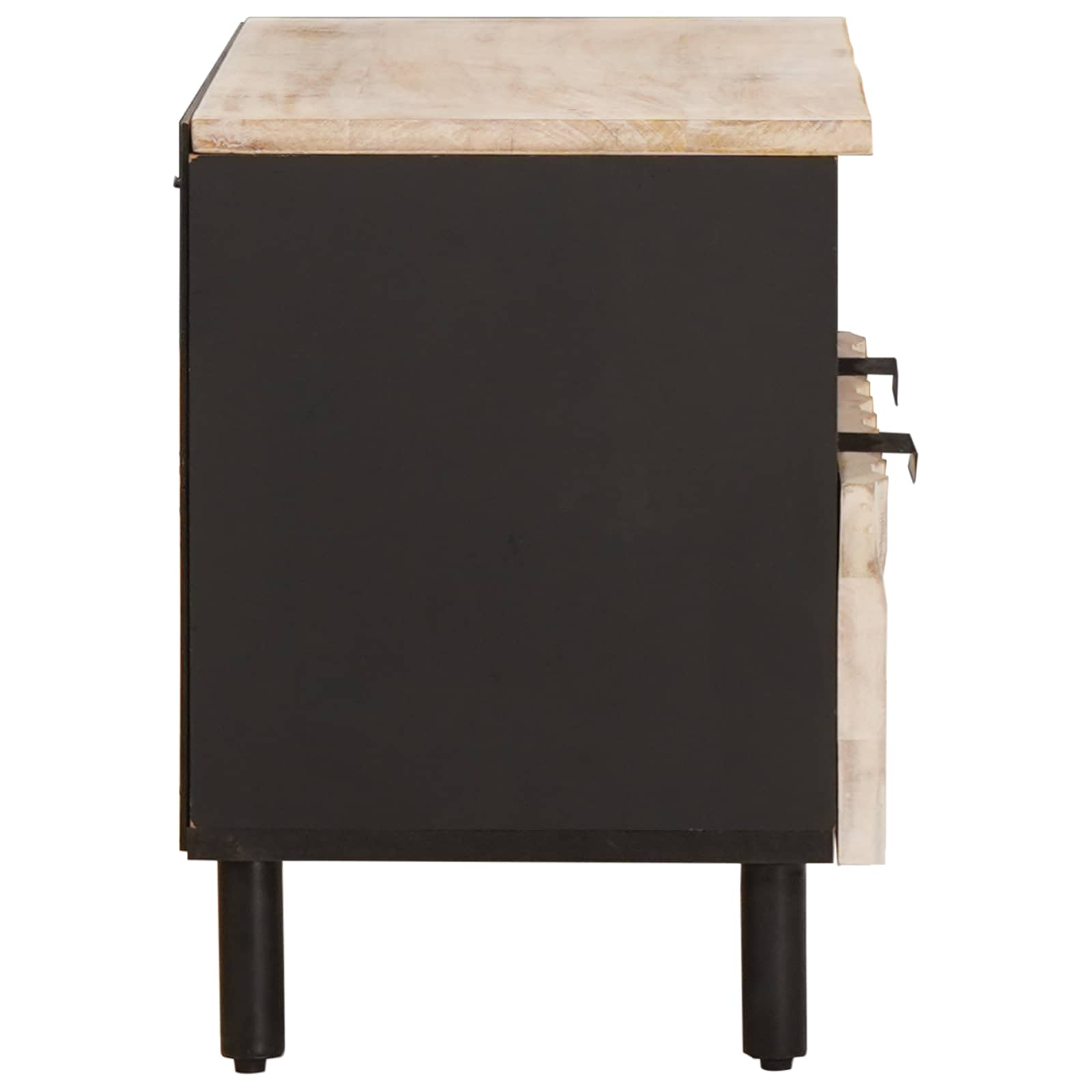 vidaXL TV-Schränk Weiße gewaschene Oberfläche 70 x 33,5 x 46 cm