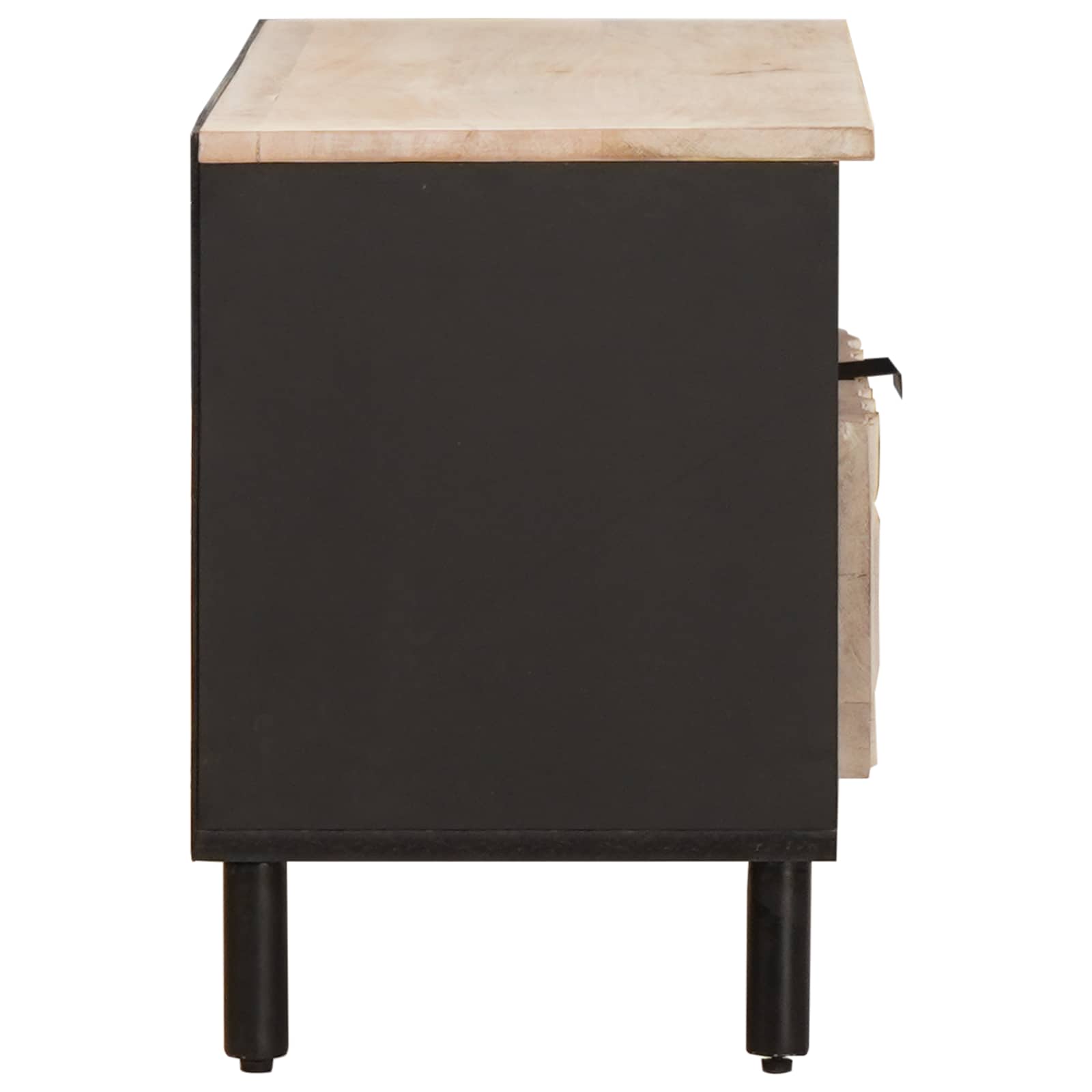 vidaXL TV-Schränk Weiße gewaschene Oberfläche 80 x 33 x 46 cm