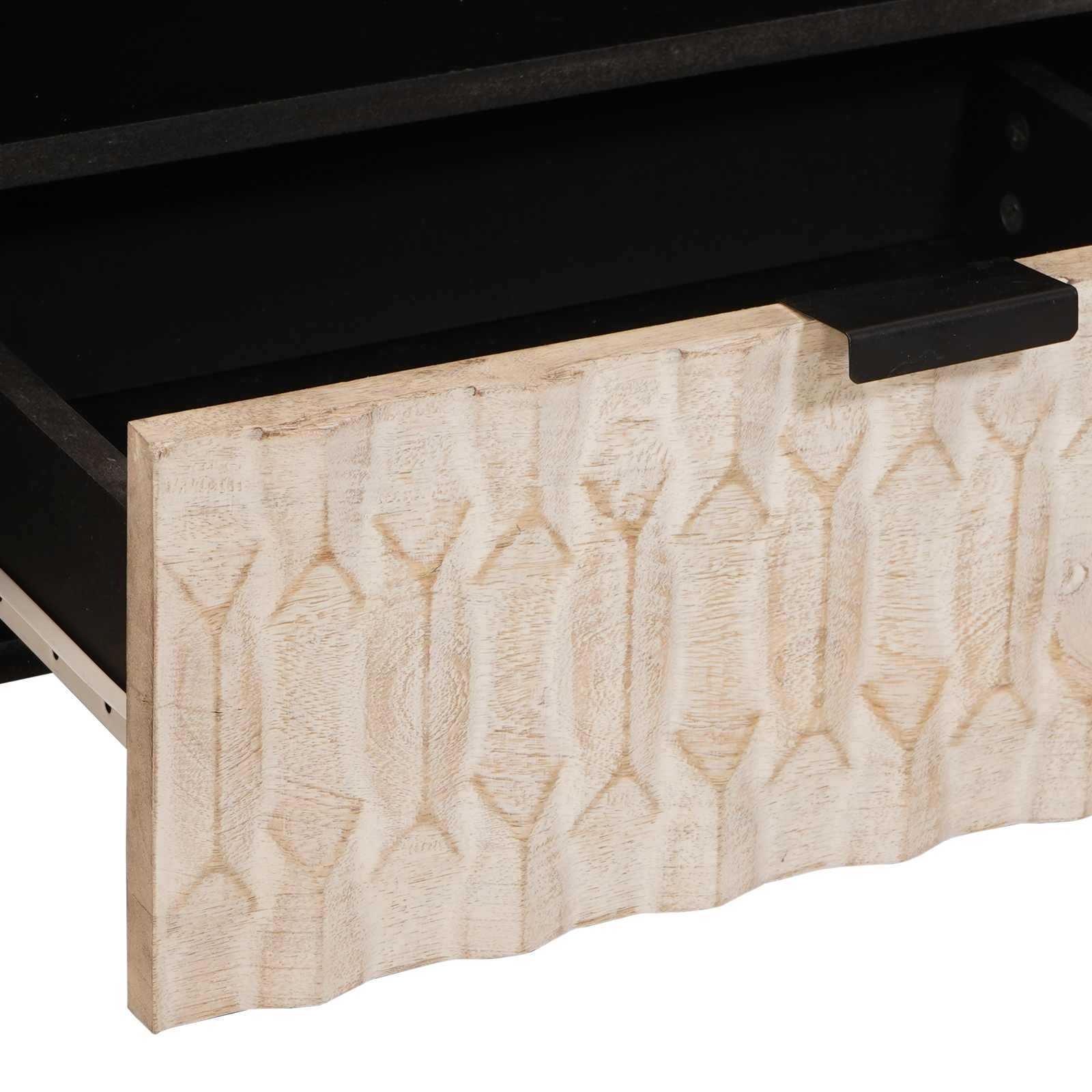 vidaXL TV-Schränk Weiße gewaschene Oberfläche 80 x 33 x 46 cm