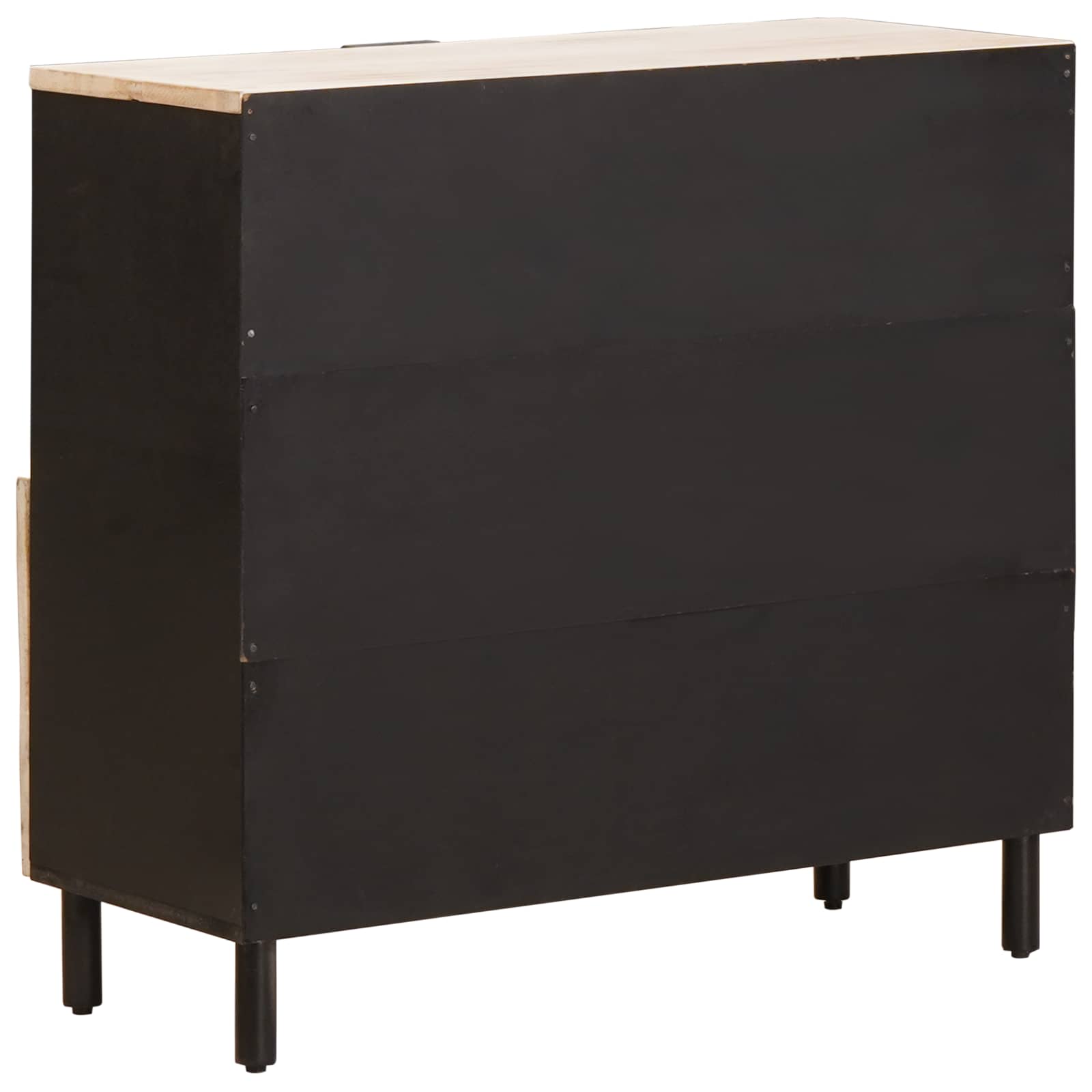 vidaXL Sideboard mit Tür Weiße gewaschene Oberfläche 80 x 33 x 75 cm