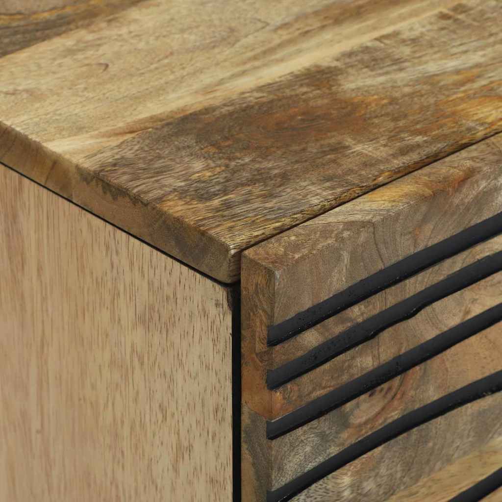 vidaXL Nachttisch Braun 40 x 33 x 46 cm Massivholz Akazie