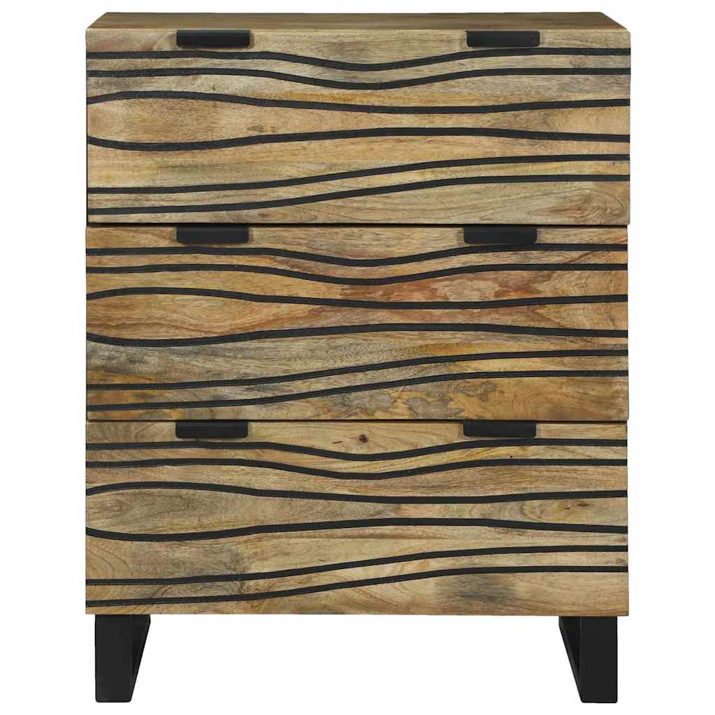 vidaXL Sideboard Braun 60 x 33.5 x 75 cm Massivholz Mango