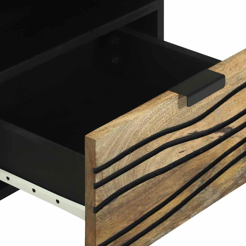 vidaXL Nachttisch Braun 40 x 33 x 46 cm Massivholz Akazie