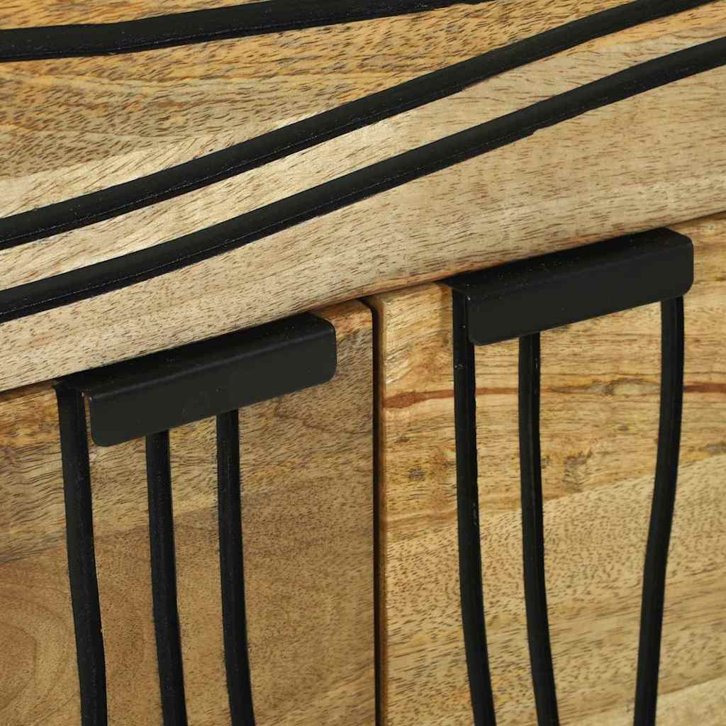 vidaXL Nachttisch Braun 50 x 33 x 60 cm Massivholz Akazie