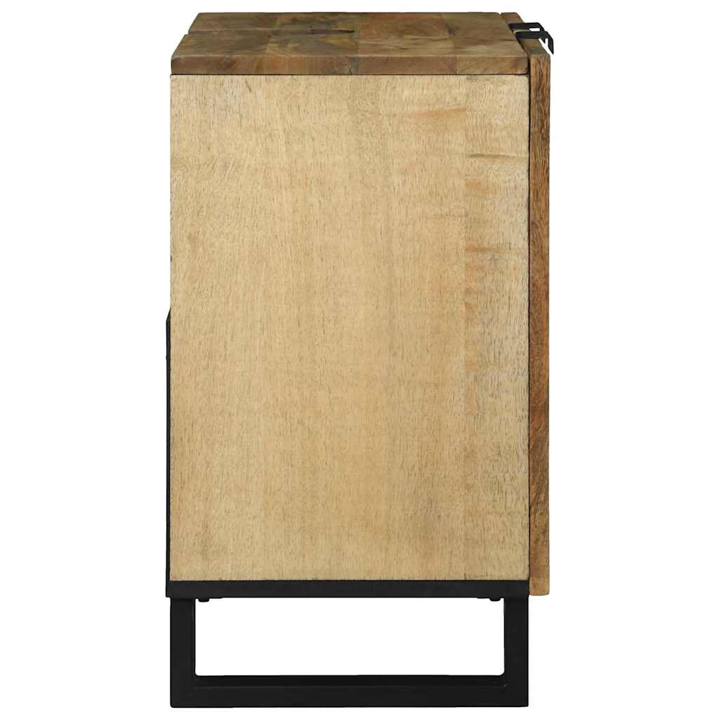 vidaXL Waschbeckenschrank mit Tür Braun 62 x 33 x 58 cm Holzwerkstoff