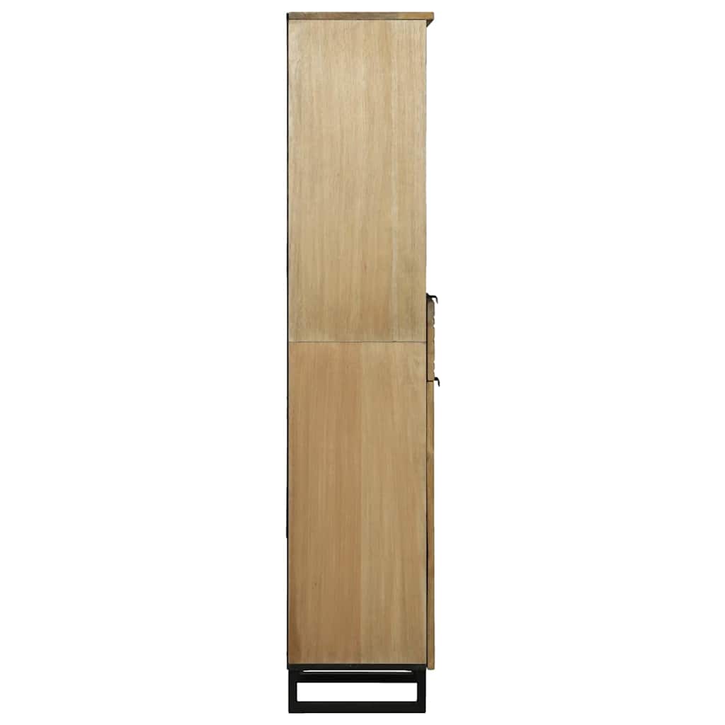 vidaXL Waschbeckenschrank mit Tür Braun 38 x 33 x 160 cm Holzwerkstoff