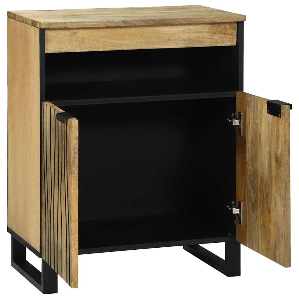 vidaXL Sideboard Braun 60 x 33 x 75 cm massives Mangoholz