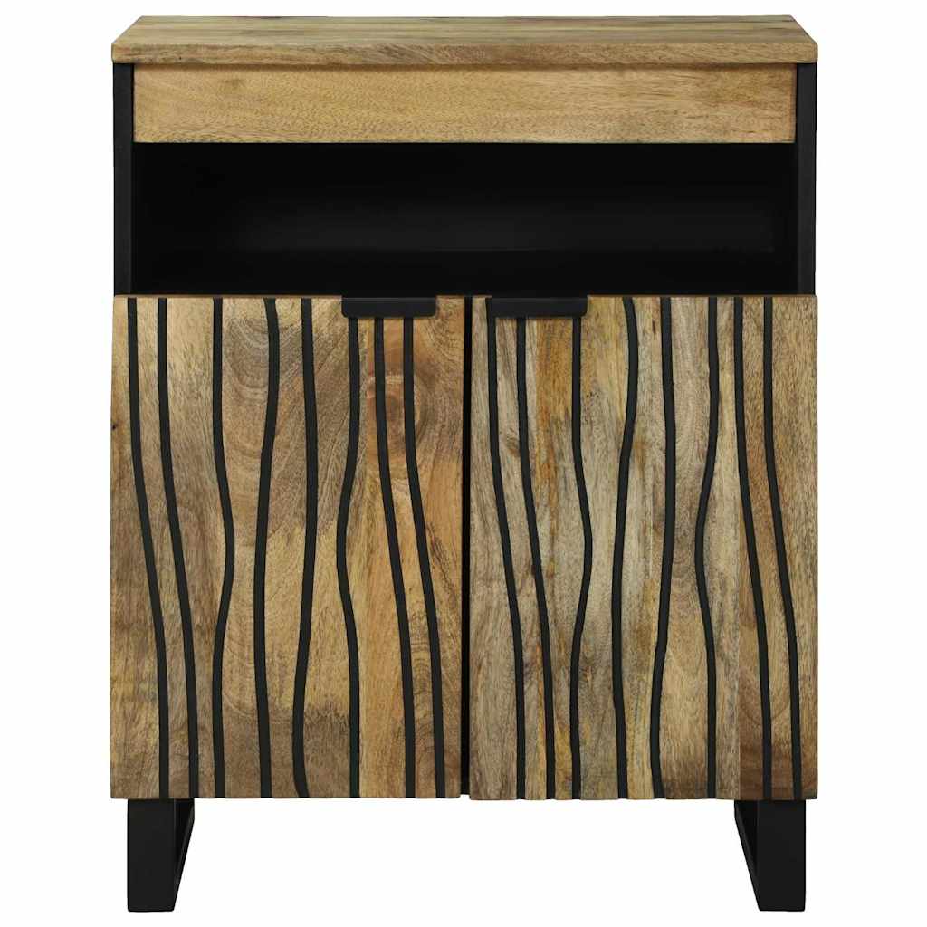 vidaXL Sideboard Braun 60 x 33 x 75 cm massives Mangoholz