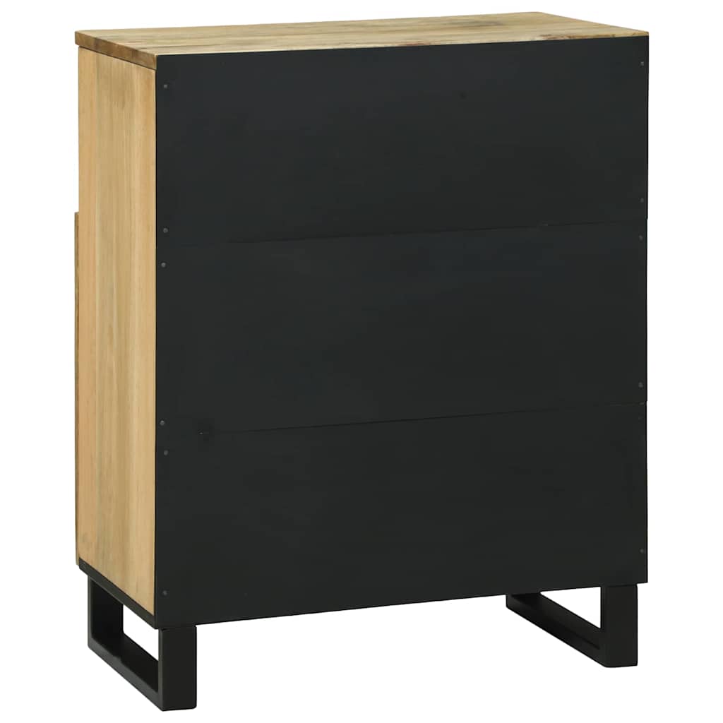 vidaXL Sideboard Braun 60 x 33 x 75 cm massives Mangoholz