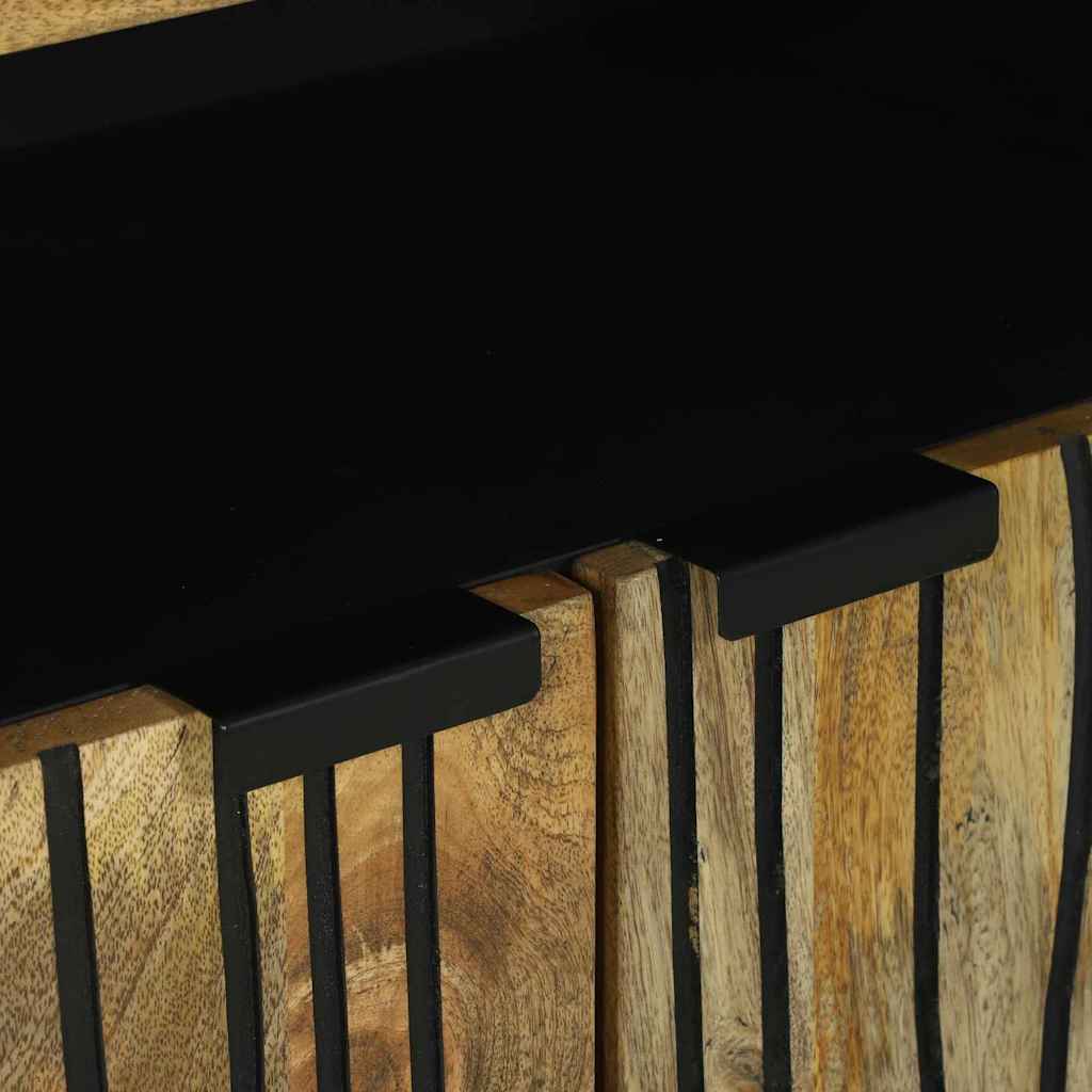 vidaXL Sideboard Braun 60 x 33 x 75 cm massives Mangoholz