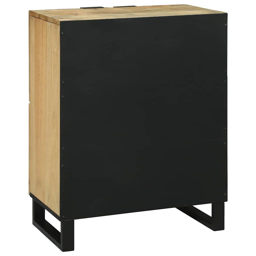 vidaXL Sideboard Braun 60 x 33 x 75 cm massives Mangoholz