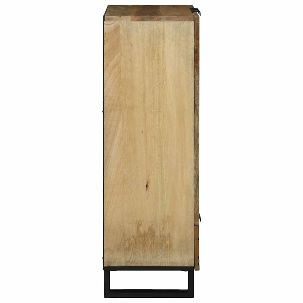 vidaXL Hochboard Braun 60 x 33 x 100 cm massives Mangoholz