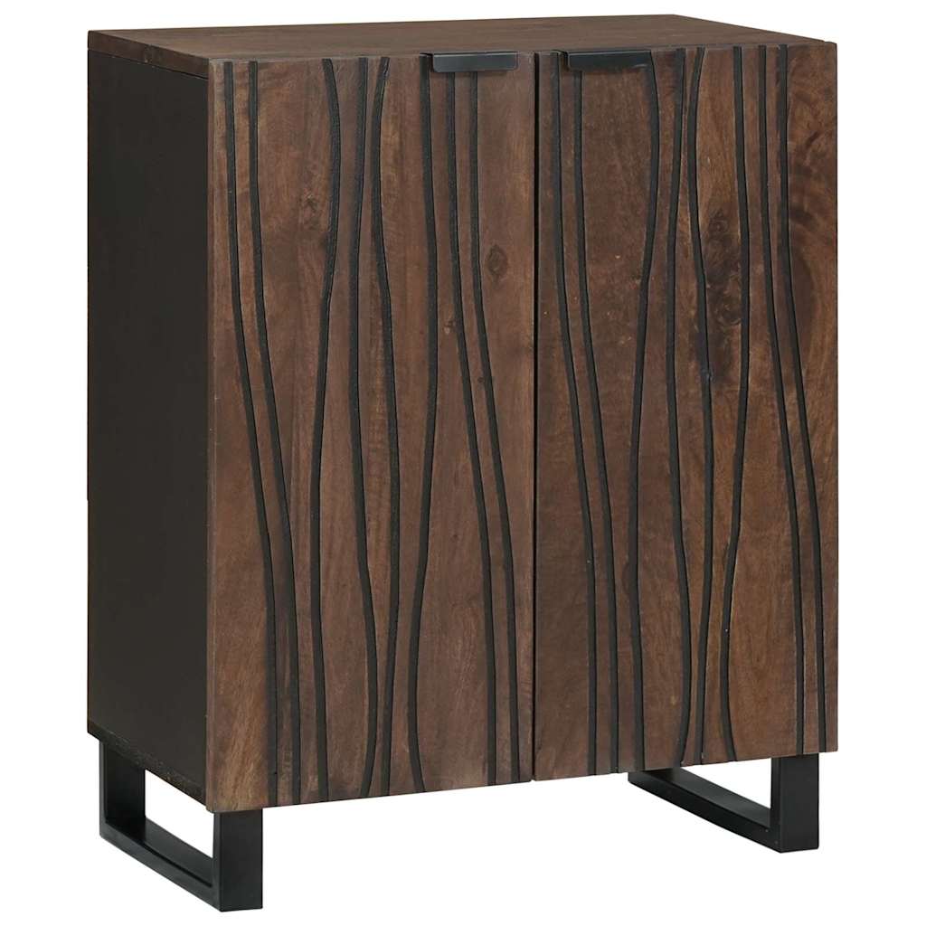 vidaXL Sideboard Natur 60 x 33,5 x 75 cm Massivholz Mango