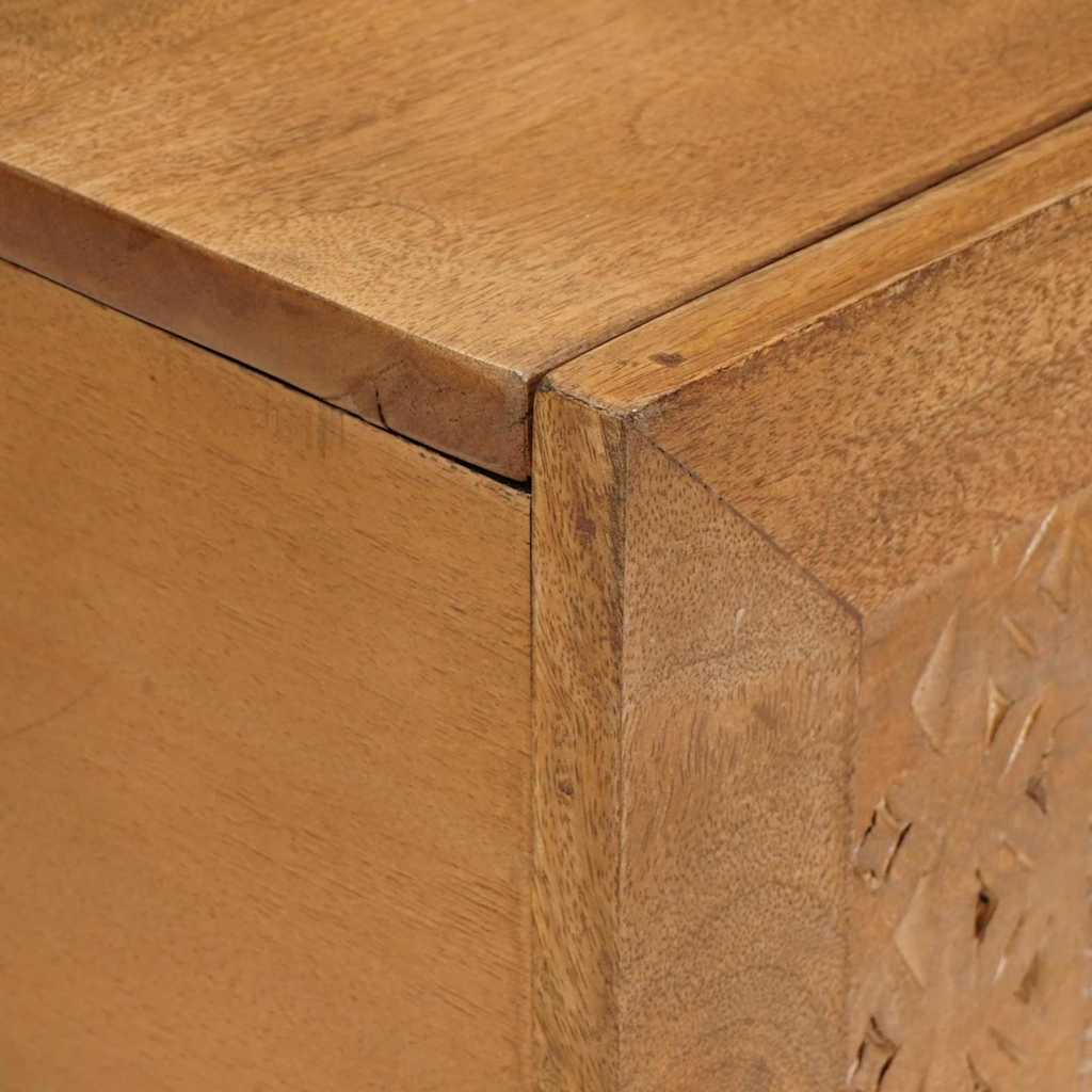 vidaXL Couchtisch mit Tür Hellbraun 100 x 54 x 40 cm Massivholz Akazie