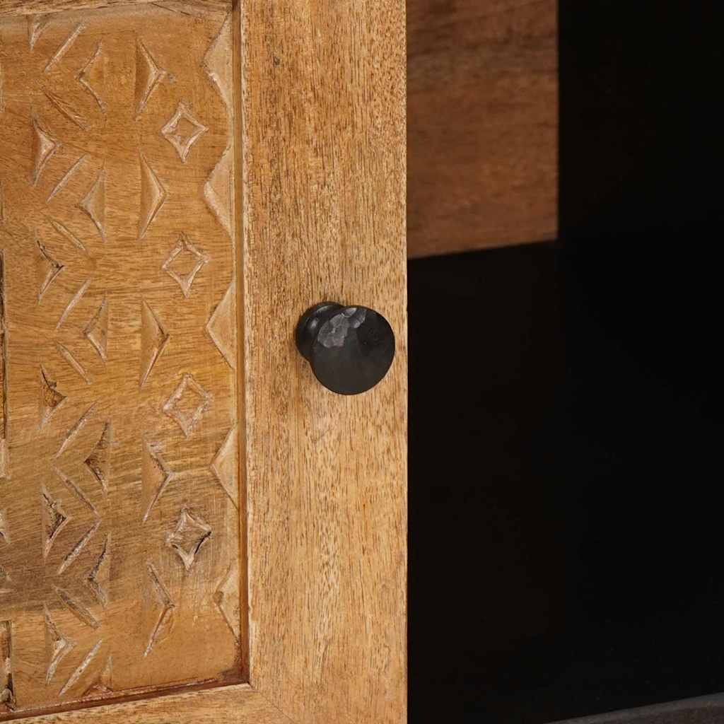 vidaXL Couchtisch mit Tür Hellbraun 100 x 54 x 40 cm Massivholz Akazie