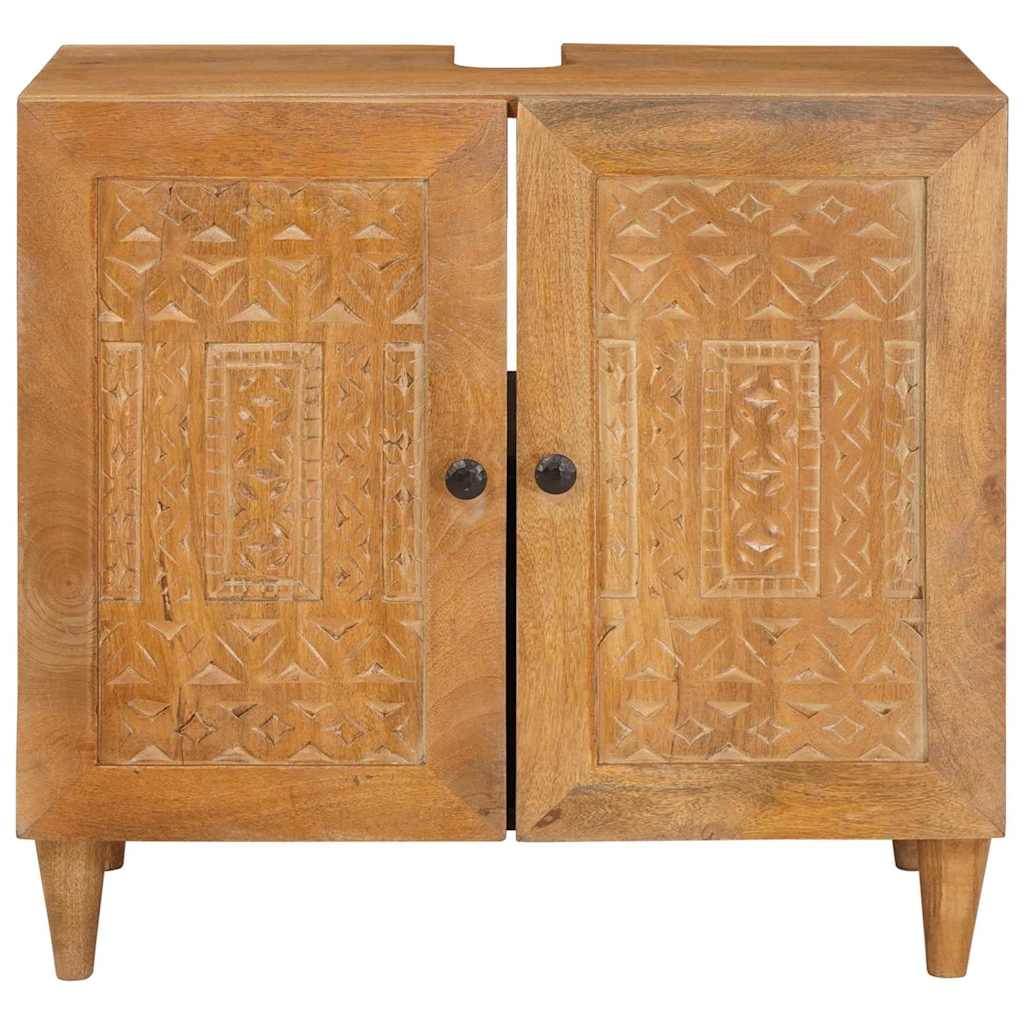 vidaXL Badezimmerschrank Wandmontiert Hellbraun 62 x 33 x 58 cm