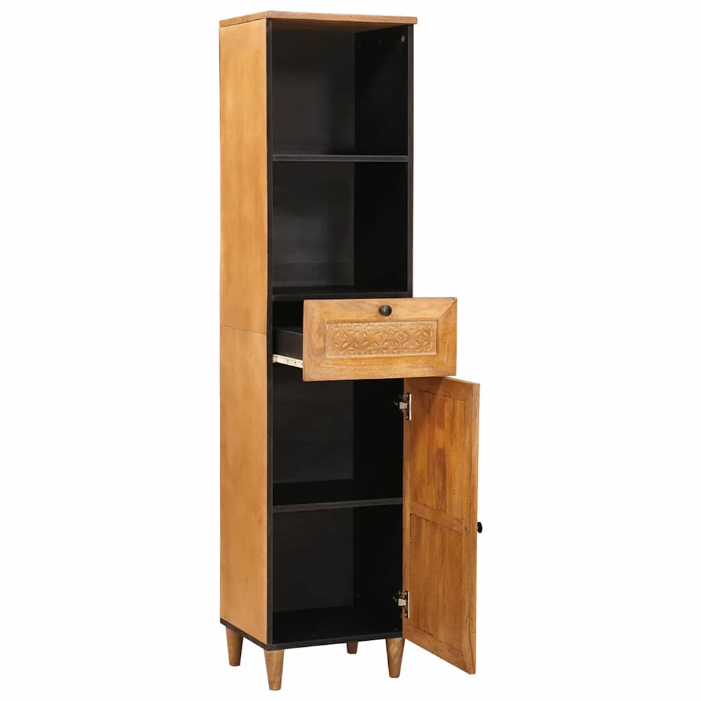 vidaXL Badezimmerschrank Hellbraun 38 x 33 x 160 cm Holzwerkstoff