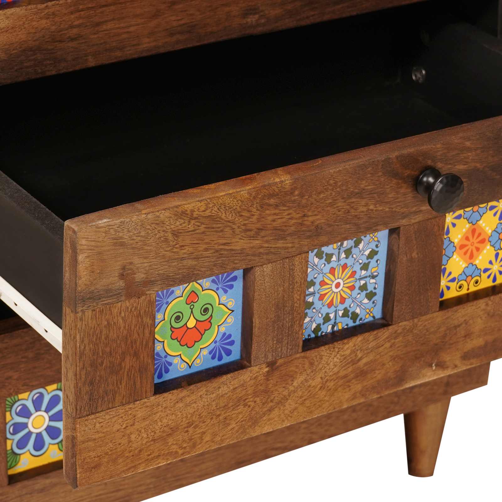 vidaXL Nachttisch Braun 50 x 33 x 60 cm Massivholz Mango