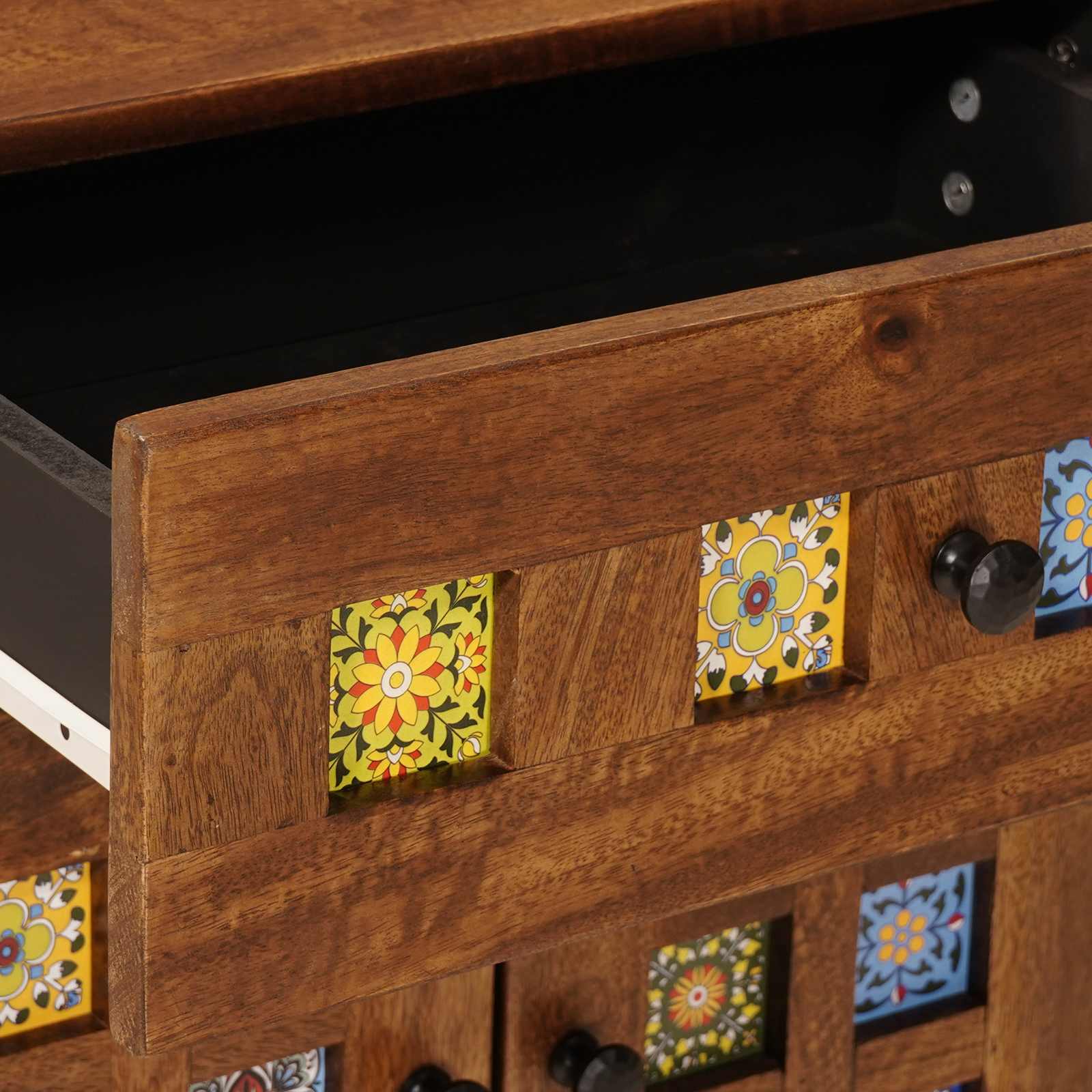 vidaXL Nachttisch Braun 50 x 33 x 60 cm Massivholz Mango