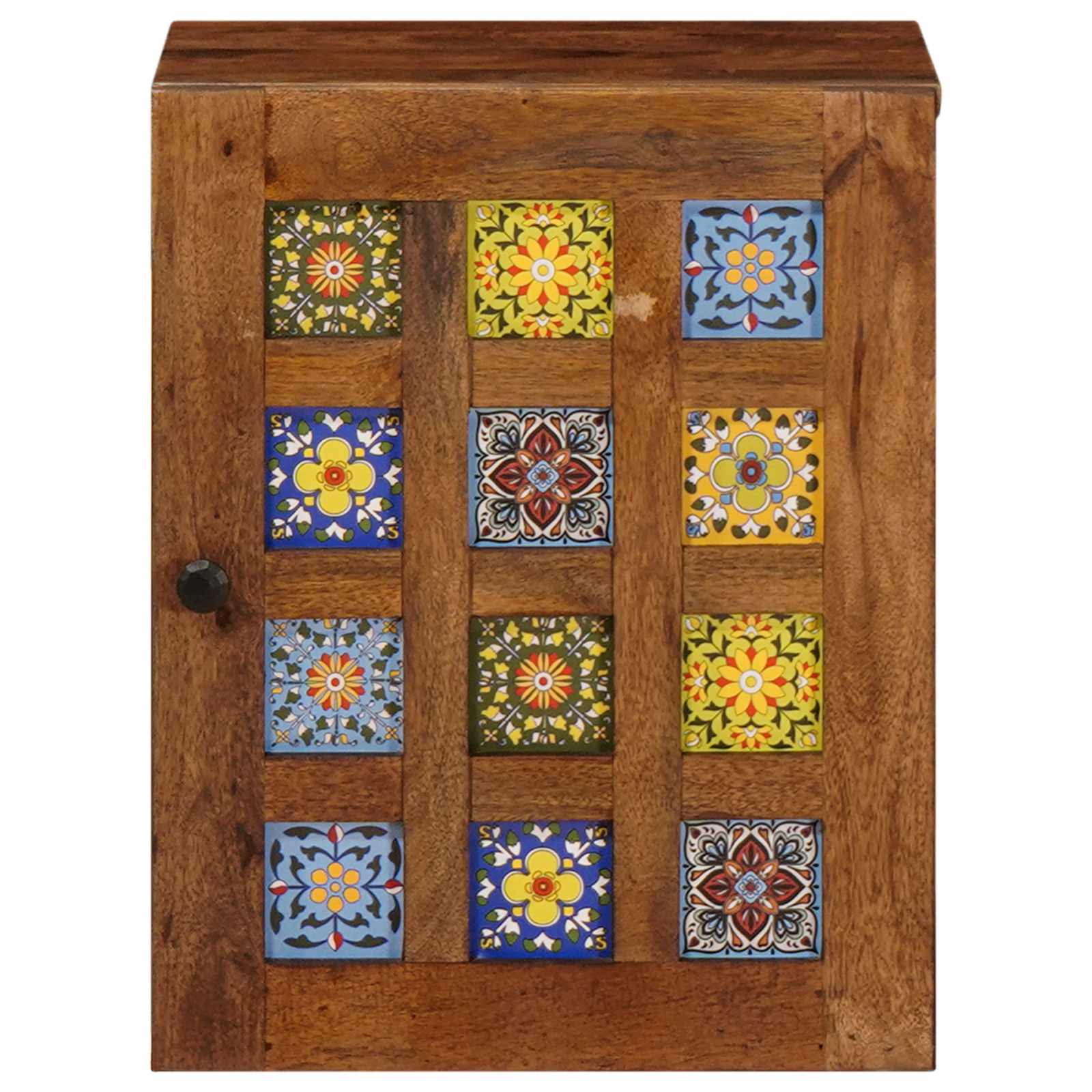 vidaXL Badezimmer Hängeschrank mit Speicher Walnuss 38 x 33,5 x 48 cm