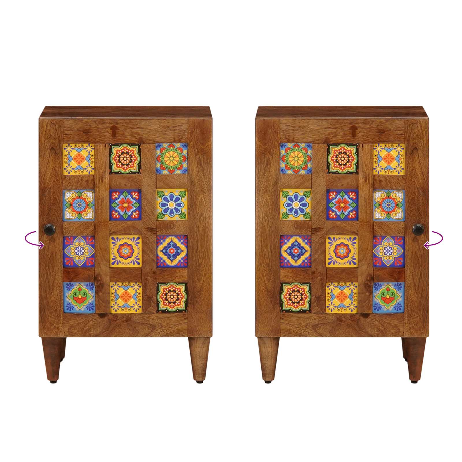 vidaXL Badezimmerschrank mit Speicher Walnuss 38 x 33,5 x 58 cm