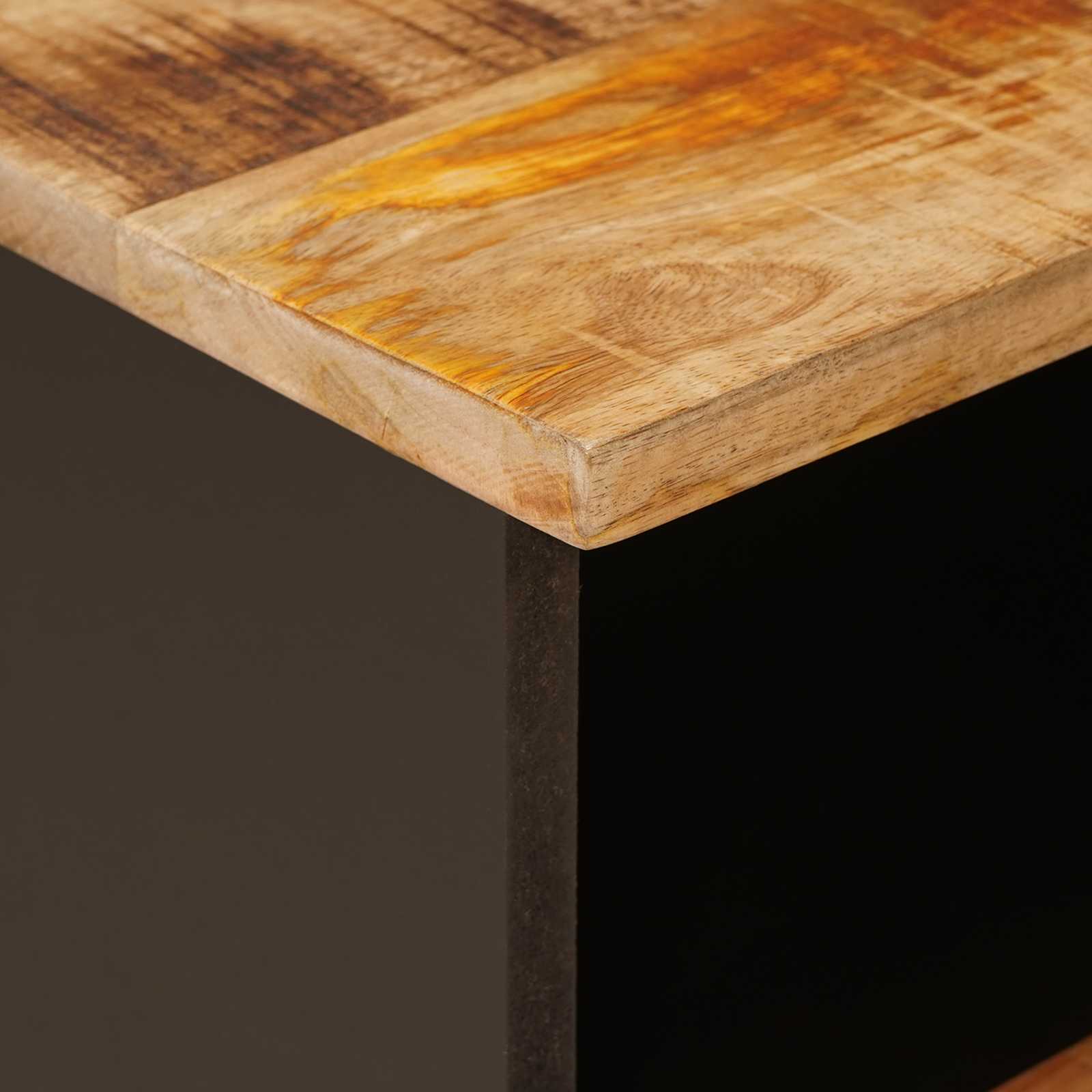 vidaXL Bettkasten Braun 40 x 33 x 46 cm Massivholz Mango