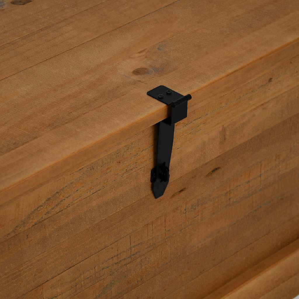 vidaXL Truhe HALDEN 91x48x47 cm Massivholz Kiefer