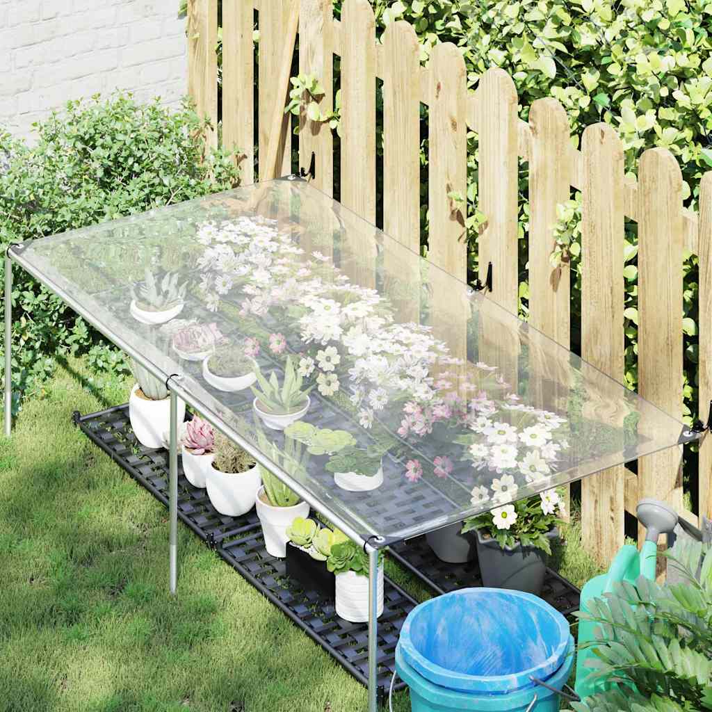 vidaXL Transparente Plane mit Ösen 1x2 m Polyethylen