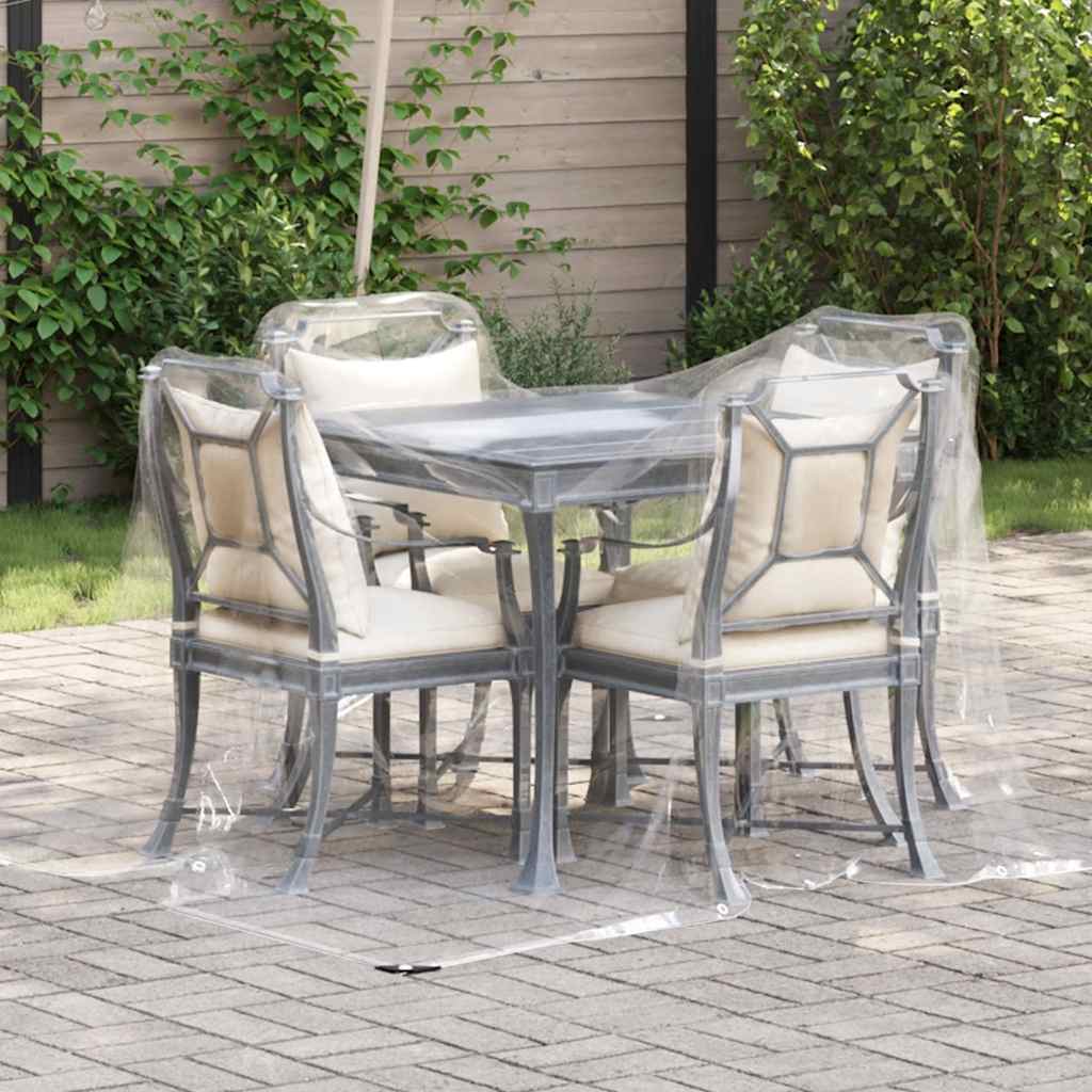 vidaXL Transparente Plane mit Ösen 1x3 m PVC