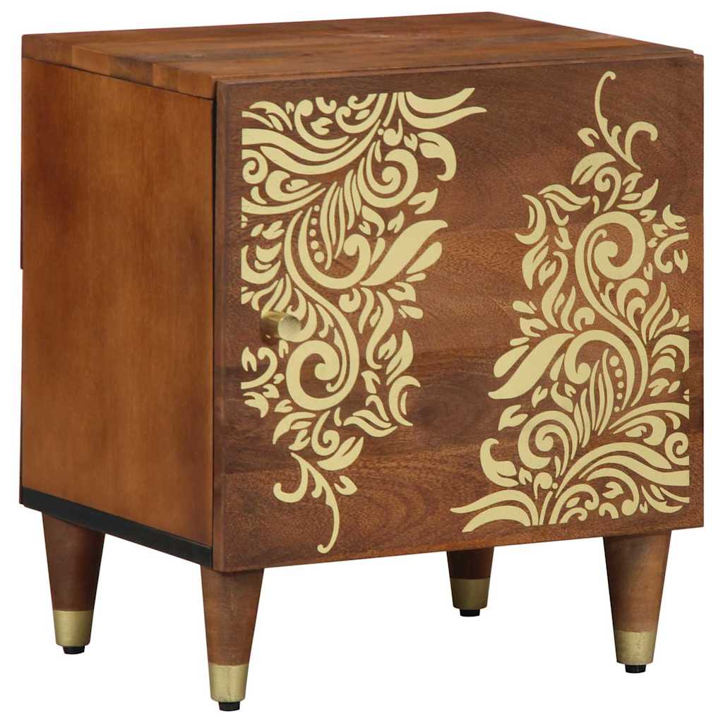 vidaXL Bedside Cabinet with Door Honigbraun 40 x 33 x 46 cm