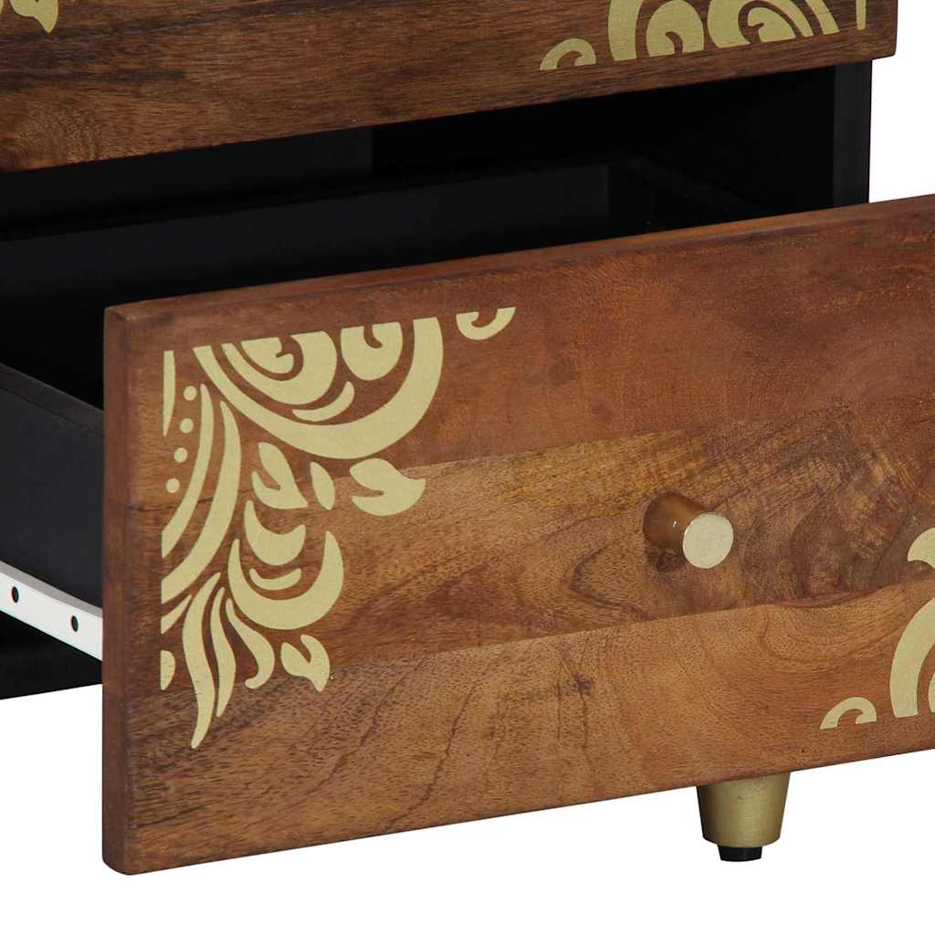 vidaXL Nachttisch Honigbraun 40 x 33 x 46 cm Massivholz Mango