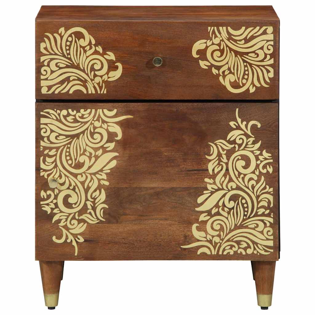 vidaXL Bedside Cabinet with Door Honigbraun 50 x 33 x 60 cm