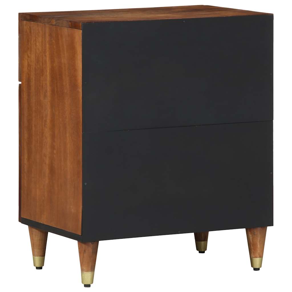 vidaXL Bedside Cabinet with Door Honigbraun 50 x 33 x 60 cm