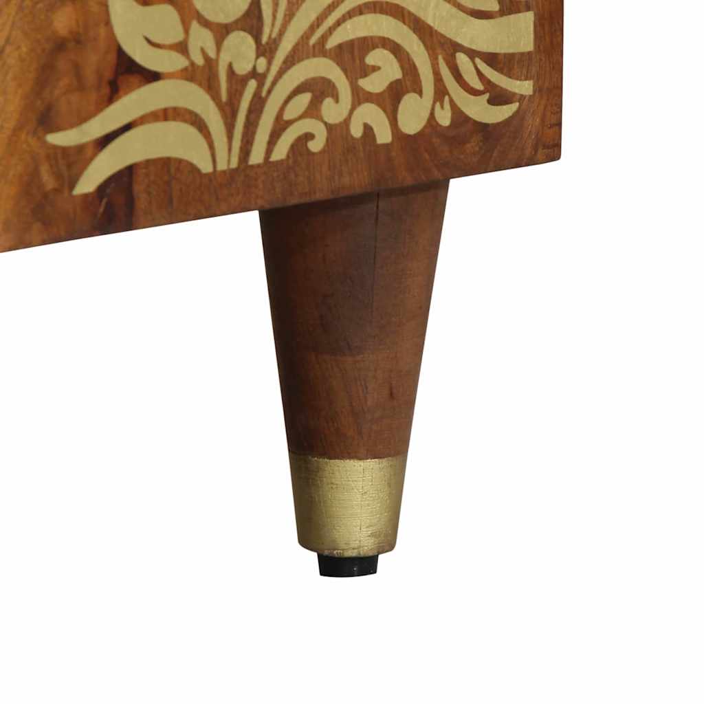 vidaXL TV-Schränk mit Tür Honigbraun 105 x 33 x 46 cm Massivholz Mango