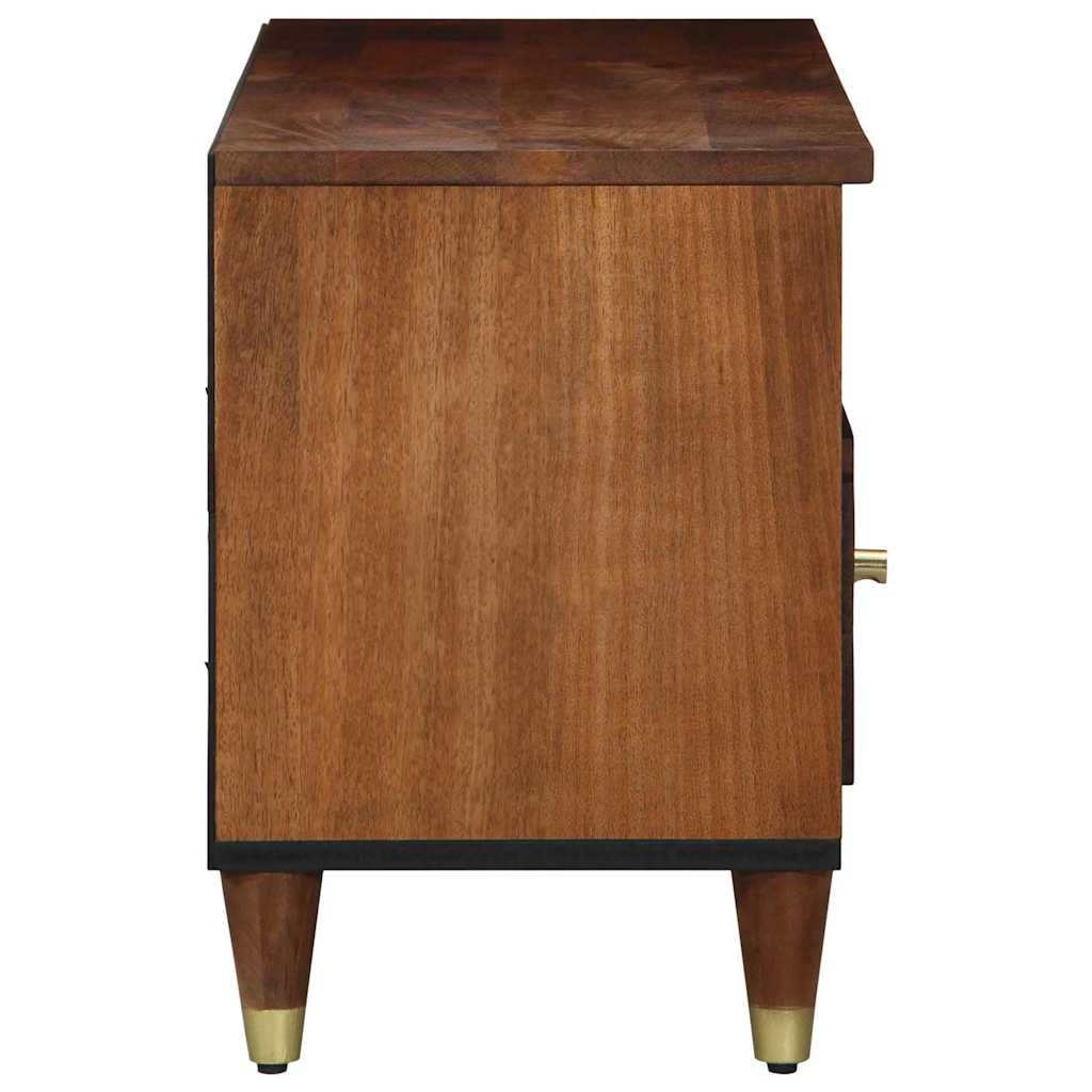 vidaXL TV-Schränk Honigbraun 100 x 33 x 46 cm Massivholz Mango